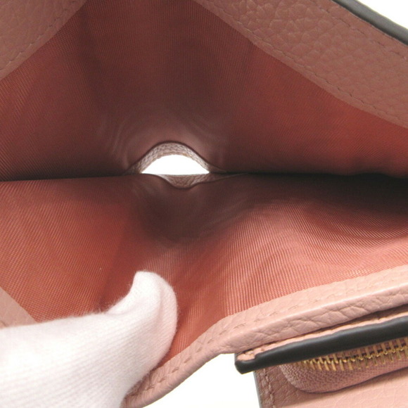 GUCCI Horsebit 745981 Compact Wallet Leather Pink Bi-fold - Picture 6 of 9